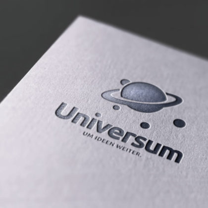 Logo Planeten Universum Weltall Weite Monde Vielfalt Cooles Logo kaufen LogoShop LogoAtelier