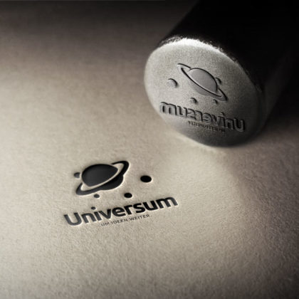 Logo Planeten Universum Weltall Weite Monde Vielfalt Cooles Logo kaufen LogoShop LogoAtelier