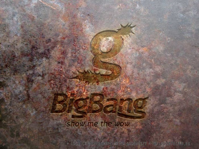 Logo kaufen Buchstabe G Knall Effekt Jung Dynamisch Sterne BigBang Sensation Wow LogoShop Cooles Logo kaufen LogoAtelier