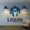 Logo kaufen Liquid Wasser Flüssig Flüssigkeit Kugel Kreis Blasen Welle Honig Zähflüssig Meer Viskos Dickflüssig 3D Logo kaufen fertiges Logo kaufen LogoShop LogoAtelier