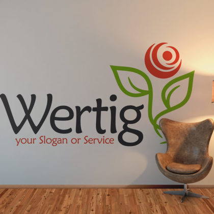 Natur Logo Hochwertiges Logo kaufen Exklusives Logo kaufen Pflanzen Blumen Simple Umweltschutz Wachstum Vegan Sinnvolles Logo LogoShop LogoAtelier.eu