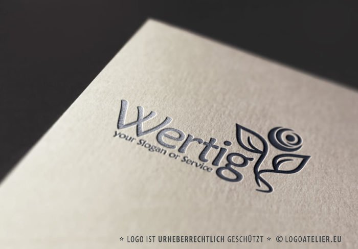 Natur Logo Hochwertiges Logo kaufen Exklusives Logo kaufen Pflanzen Blumen Simple Umweltschutz Wachstum Vegan Sinnvolles Logo LogoShop LogoAtelier.eu