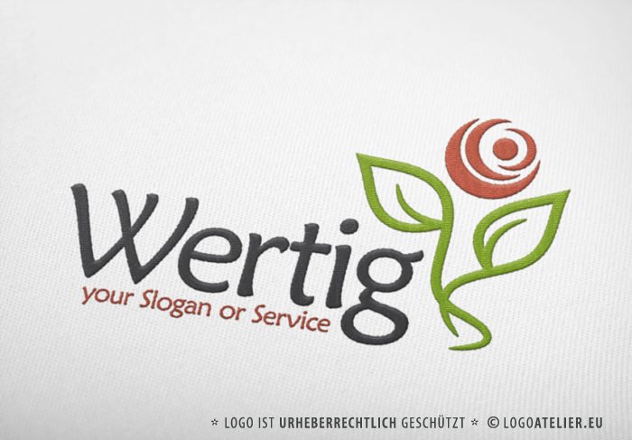 Natur Logo Hochwertiges Logo kaufen Exklusives Logo kaufen Pflanzen Blumen Simple Umweltschutz Wachstum Vegan Sinnvolles Logo LogoShop LogoAtelier.eu