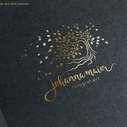 Natur Logo kaufen Baum Blatt Wurzel Wind Erholsam Beruhigend Wohltuend Psychologie Fotografie Ruhe Fertige Logos kaufen LogoShop LogoAtelier.eu