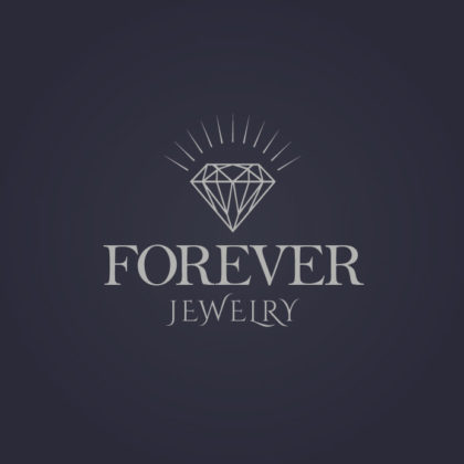 Diamant Logo Schmuck Juwelier Edel Perle Rein Reinigung Schatz Spiegelung Weiblich Glas Fertiges Logo kaufen LogoAtelier Edles Logo kaufen