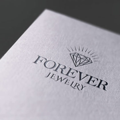 Diamant Logo Schmuck Juwelier Edel Perle Rein Reinigung Schatz Spiegelung Weiblich Glas Fertiges Logo kaufen LogoAtelier Edles Logo kaufen