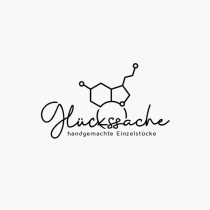 Logo Dopamin Serotonin Molekuel Glueckshormon Hormon Tatendrang Fantasie Schmuck Happyness Glueck Selbstgemacht Handgemachtes Einzelstueck Cooles Logo kaufen LogoAtelier.eu