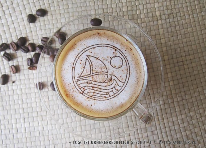 Logo Freiheit Meer Gezeichnet Freisein Urlaub Spirituelles Segeln Sport Sonne Wind Wasser Fertiges Logo kaufen EXKLUSIVES Logo kaufen LogoAtelier.eu