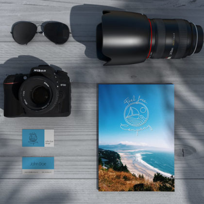 Logo Freiheit Meer Gezeichnet Freisein Urlaub Spirituelles Segeln Sport Sonne Wind Wasser Fertiges Logo kaufen EXKLUSIVES Logo kaufen LogoAtelier.eu