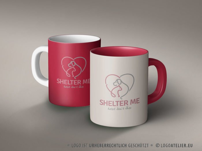 Tierschutz Logo Hund Katze Tierschutz EXKLUSIVES Logo kaufen Fertiges Logo kaufen LogoShop Vereinslogo Verein Gemeinschaft Tierliebe Tierschutzverein Shelter Fellnasen LogoAtelier
