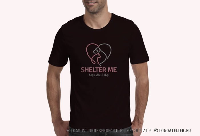 Tierschutz Logo Hund Katze Tierschutz EXKLUSIVES Logo kaufen Fertiges Logo kaufen LogoShop Vereinslogo Verein Gemeinschaft Tierliebe Tierschutzverein Shelter Fellnasen LogoAtelier