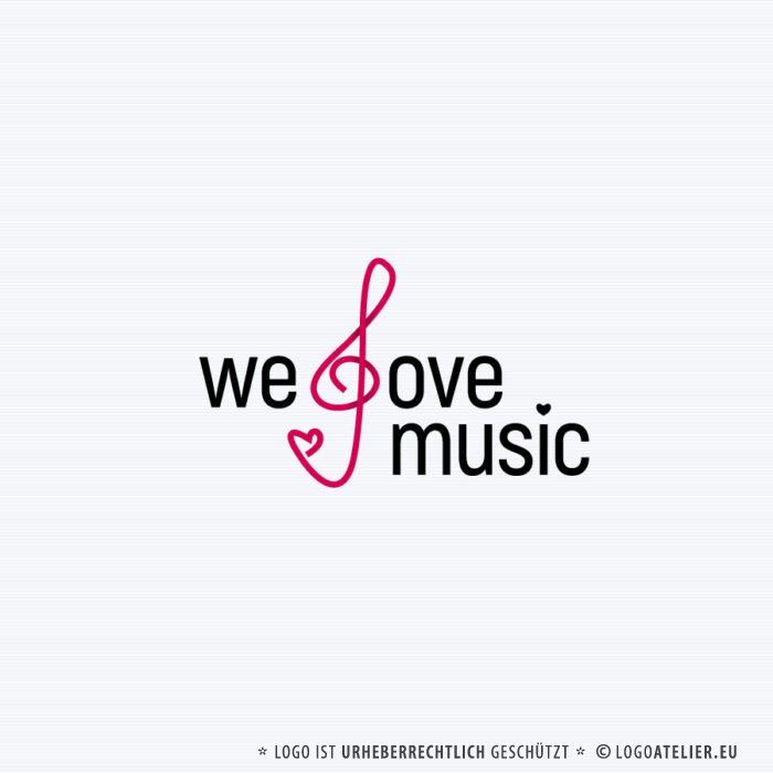 Logo Love Music Musik Kunst Kultur Notenschlüssel Liebe Herz Musizieren Fertiges Logo kaufen LogoShop LogoAtelier Logo Love Music Musik Kunst Kultur Notenschlüssel Liebe Herz Musizieren Fertiges Logo kaufen LogoShop LogoAtelier