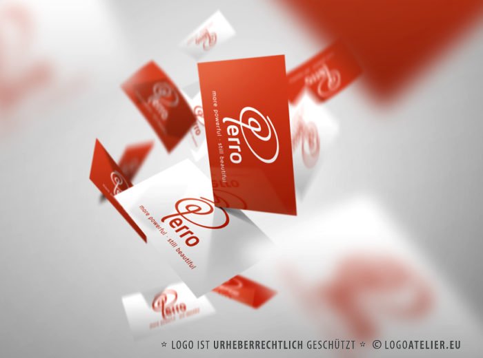 Logo Buchstabe P Kurven Initialen Rot Gewuschungen Kraftvoll Tatendrang Einzigartig Edles Logo kaufen LogoShop LogoAtelier.eu