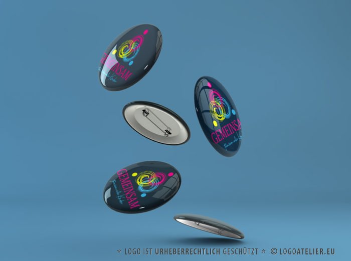 Kreatives-Logo-Menschen-Kinder-Bunt-Gemeinsam-Verschlungen-Tanzen-Farbenfroh-Freude-Spielen-Fertiges-Logo-kaufen-Buntes-Logo-kaufen-LogoShop-LogoAtelier.eu