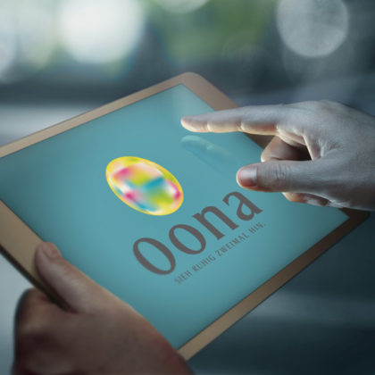 Kreatives buntes Logo Fruchtig Farbenfroh Mondschein Buntes Leben Bunte Wolken Kreise Fertiges Logo kaufen LogoAtelier.eu
