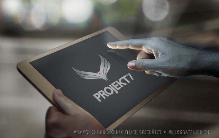 Logo Adler Technik Weitblick Erfahrung Logik Fähigkeiten Intelligenz Scharfsinn Wissen Fliegen Flügel Mut Kraft Weisheit Erkenntnis Fertiges Logo kaufen LogoShop LogoAtelier.eu