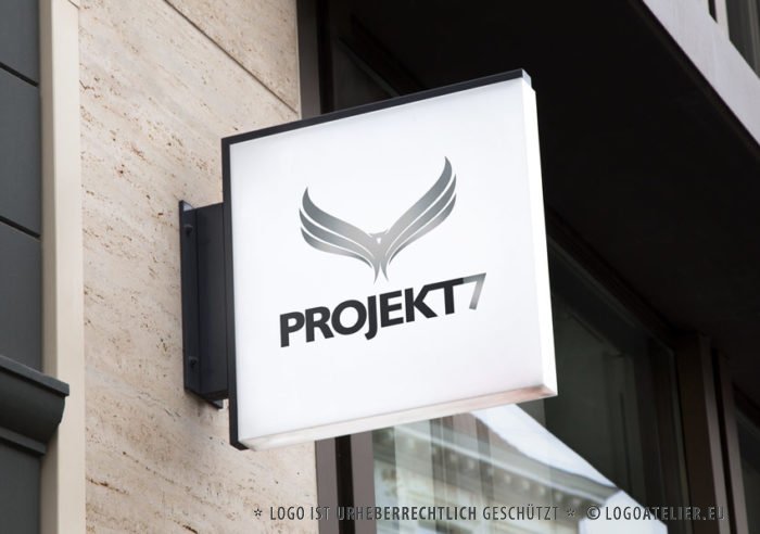 Logo Adler Technik Weitblick Erfahrung Logik Fähigkeiten Intelligenz Scharfsinn Wissen Fliegen Flügel Mut Kraft Weisheit Erkenntnis Fertiges Logo kaufen LogoShop LogoAtelier.eu