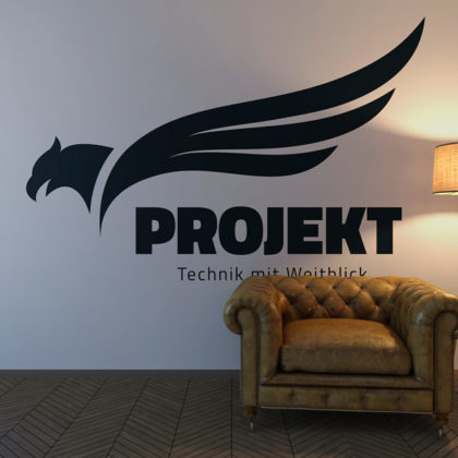 Logo Adler Weitblick Technik Erfahrung Logik Fähigkeiten Intelligenz Scharfsinn Wissen Fliegen Flügel Mut Kraft Weisheit Erkenntnis Fertiges Logo kaufen LogoShop LogoAtelier.eu