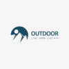 Logo Outdoor Sport Klettern Berge Alpen Sonne Cooles Logo kaufen Logoshop LogoAtelier.eu