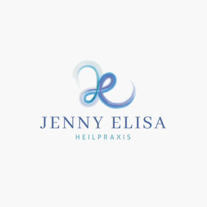 Buchstaben Logo H oder J und E Spriituelles Logo kaufen Handgemachtes Logo Handgezeichnet Sanft Heilung Heilpraxis Exklusives Logo kaufen Einzigartig Beruhigend LogoShop LogoAtelier.eu