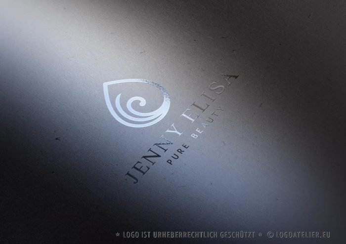 Logo Beauty Spa Spirituelles Logo kaufen Esoterik Golden Simples Logo Blatt Sanft Heilung Heilpraxis Pures Logo Exklusives Logo kaufen Beruhigend LogoShop LogoAtelier.eu