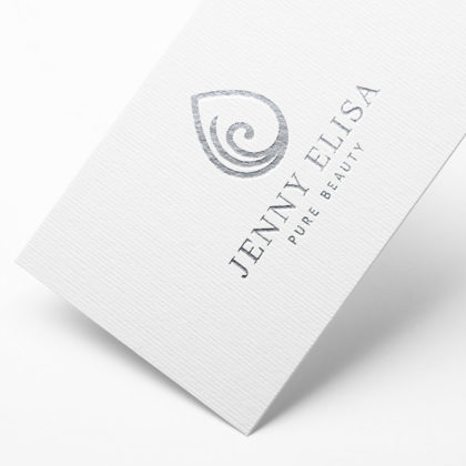 Logo Beauty Spa Spirituelles Logo kaufen Esoterik Golden Simples Logo Blatt Sanft Heilung Heilpraxis Pures Logo Exklusives Logo kaufen Beruhigend LogoShop LogoAtelier.eu