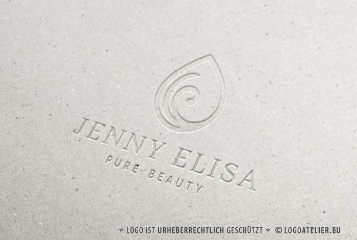 Logo Beauty Spa Spirituelles Logo kaufen Esoterik Golden Simples Logo Blatt Sanft Heilung Heilpraxis Pures Logo Exklusives Logo kaufen Beruhigend LogoShop LogoAtelier.eu