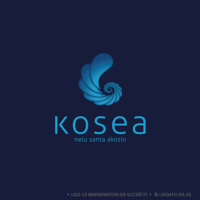 Logo Spirale Professionelles Logo kaufen Unendlich Unendlichkeit Wandel Ordnung Auf einen Punkt Rückkehr Einheit LogoShop LogoAtelier.eu