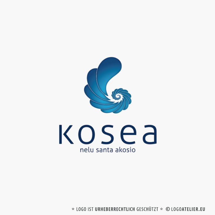 Logo Spirale Professionelles Logo kaufen Unendlich Unendlichkeit Wandel Ordnung Auf einen Punkt Rückkehr Einheit LogoShop LogoAtelier.eu