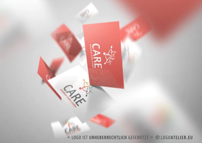 Logo soziales Engagement Menschen helfen Menschen Hilfe Kinder Pensionisten Pflege Tanzen Bewegen Gemeinsam Menschen für Menschen LogoAtelier fertige Logos kaufen LogoAtelier.eu