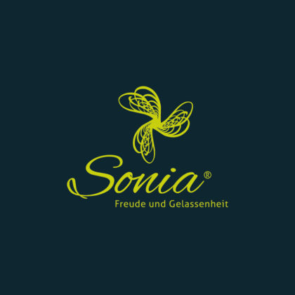 Natur Logo Freude Gelassenheit Spirituelles Logo Leichtes Logo Windrad Windmühle Natur Kraft Bewegung Insekten Flügel Frei Fertiges Logo kaufen LogoShop LogoAtelier.eu