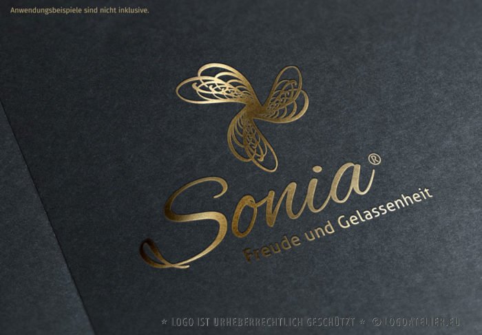 Natur Logo Freude Gelassenheit Spirituelles Logo Leichtes Logo Windrad Windmühle Natur Kraft Bewegung Insekten Flügel Frei Fertiges Logo kaufen LogoShop LogoAtelier.eu