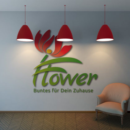 Pflanzen Logo kaufen Grünes Logo Blumen Dekoration Urlaub Florales Florist Südsee Blüte Schönheit Logo mit Blumen Vektor Logo kaufen Dekoration Elegantes Logo kauten LogoShop LogoAtelier.eu