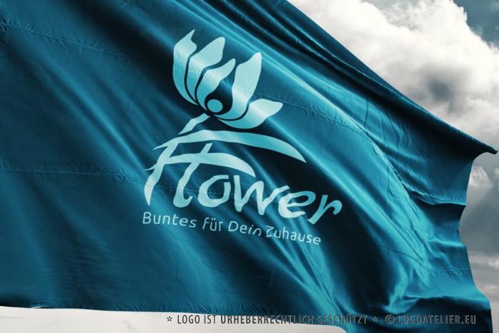 Pflanzen Logo kaufen Grünes Logo Blumen Dekoration Urlaub Florales Florist Südsee Blüte Schönheit Logo mit Blumen Vektor Logo kaufen Dekoration Elegantes Logo kauten LogoShop LogoAtelier.eu