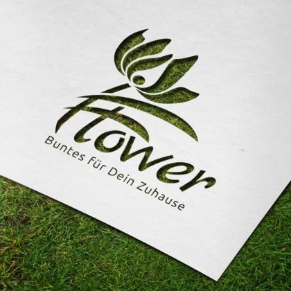 Pflanzen Logo kaufen Grünes Logo Blumen Dekoration Urlaub Florales Florist Südsee Blüte Schönheit Logo mit Blumen Vektor Logo kaufen Dekoration Elegantes Logo kauten LogoShop LogoAtelier.eu