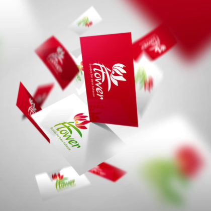 Pflanzen Logo kaufen Grünes Logo Blumen Dekoration Urlaub Florales Florist Südsee Blüte Schönheit Logo mit Blumen Vektor Logo kaufen Dekoration Elegantes Logo kauten LogoShop LogoAtelier.eu