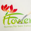 Pflanzen Logo kaufen Grünes Logo Blumen Dekoration Urlaub Florales Florist Südsee Blüte Schönheit Logo mit Blumen Vektor Logo kaufen Dekoration Elegantes Logo kauten LogoShop LogoAtelier.eu