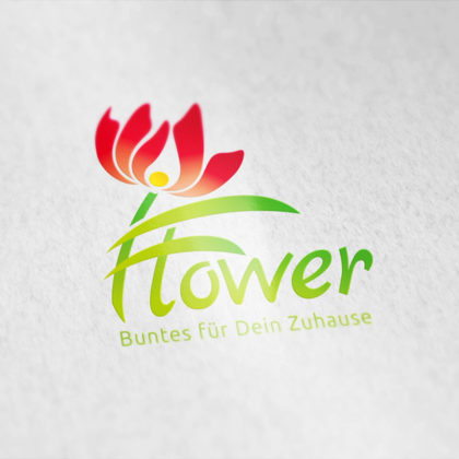 Pflanzen Logo kaufen Grünes Logo Blumen Dekoration Urlaub Florales Florist Südsee Blüte Schönheit Logo mit Blumen Vektor Logo kaufen Dekoration Elegantes Logo kauten LogoShop LogoAtelier.eu