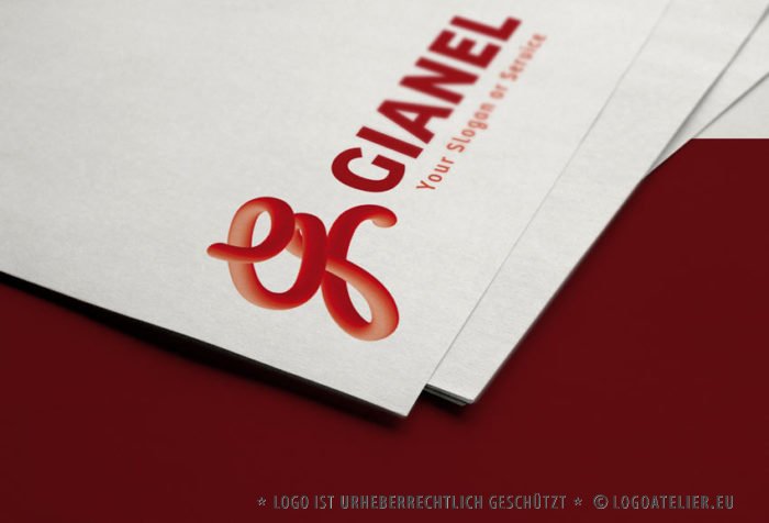 3D-Logo-Buchstaben-Logo-G-3D-Logo-Biegsam-Dynamisch-Rotes-Logo-Wurm-Verwickeln-Effektvolles-Logo-kaufen-LogoSho-LogoAtelier.eu