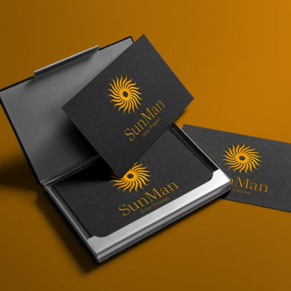 Exklusives Logo Sonne Solar Pionier Warm Energie Kraft Spirituelles Logo Schönes Logo kaufen Angenehmes Logo LogoShop LogoAtelier.eu