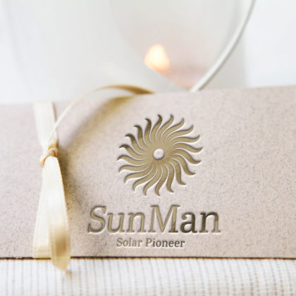 Exklusives Logo Sonne Solar Pionier Warm Energie Kraft Spirituelles Logo Schönes Logo kaufen Angenehmes Logo LogoShop LogoAtelier.eu