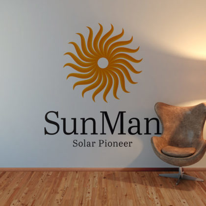 Exklusives Logo Sonne Solar Pionier Warm Energie Kraft Spirituelles Logo Schönes Logo kaufen Angenehmes Logo LogoShop LogoAtelier.eu