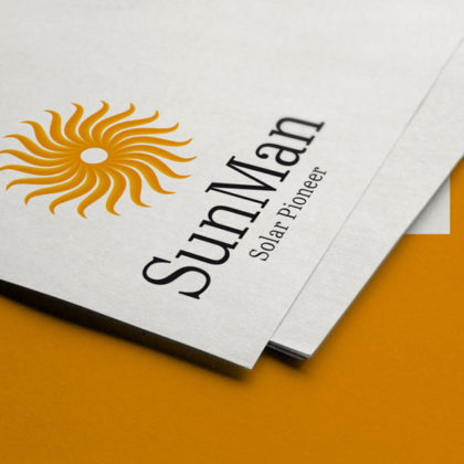 Exklusives Logo Sonne Solar Pionier Warm Energie Kraft Spirituelles Logo Schönes Logo kaufen Angenehmes Logo LogoShop LogoAtelier.eu