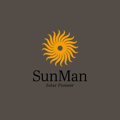 Exklusives Logo Sonne Solar Pionier Warm Energie Kraft Spirituelles Logo Schönes Logo kaufen Angenehmes Logo LogoShop LogoAtelier.eu