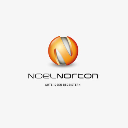Logo 3D Buchstabe N oder Z Oranges Logo Kugel Metallisch Metall Fett Starkes Logo Rund Fertiges Logo kaufen Logoshop Logoatelier.eu