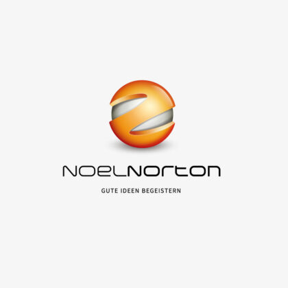 Logo 3D Buchstabe Z oder N Oranges Logo Kugel Metallisch Metall Fett Starkes Logo Rund Fertiges Logo kaufen Logoshop Logoatelier.eu