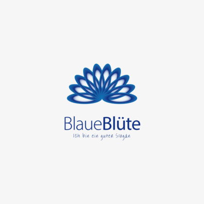 Logo Grüne Blüte Blume Wellness Esoterik Schönes Logo kaufen LogoShop LogoAtelier.eu