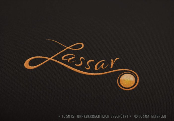 Logo Buchstabe L Sonne Orange Kreis Kugel Sonnenaufgang Sonnenuntergang Urlaub Geschwungen Fertiges Logo kaufen LogoShop LogoAtelier.eu