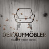 Logo Möbel-restaurieren aufmöbeln Sessel Couch Sofa Handgemachtes Handwerker Holz Schreiner Tischler Sessel Sitzen Werkstatt Wohnen 3D Logo Edeles Logo kaufen LogoShop LogoAtelier