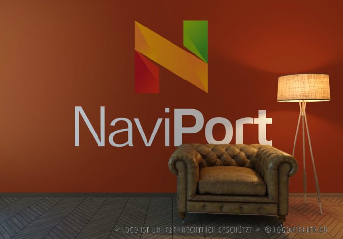 Buchstaben Logo N Buntes Logo kreatives Logo Simples Logo kaufen LogoShop LogoAtelier.eu